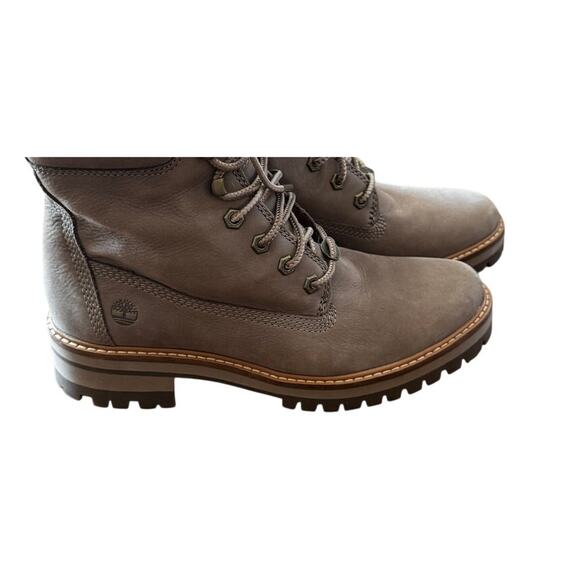NWOB TIMBERLAND Women's 6-Inch Premium Waterproof Boots – Taupe Grey Size 9 - Picture 4 of 6